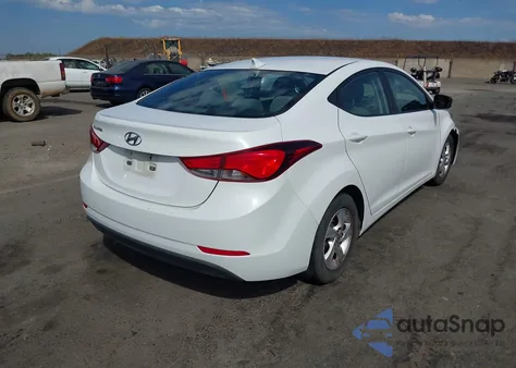 2014 Hyundai Elantra Se z USA, uszkodzony, nr VIN 5NPDH4AE1EH497890